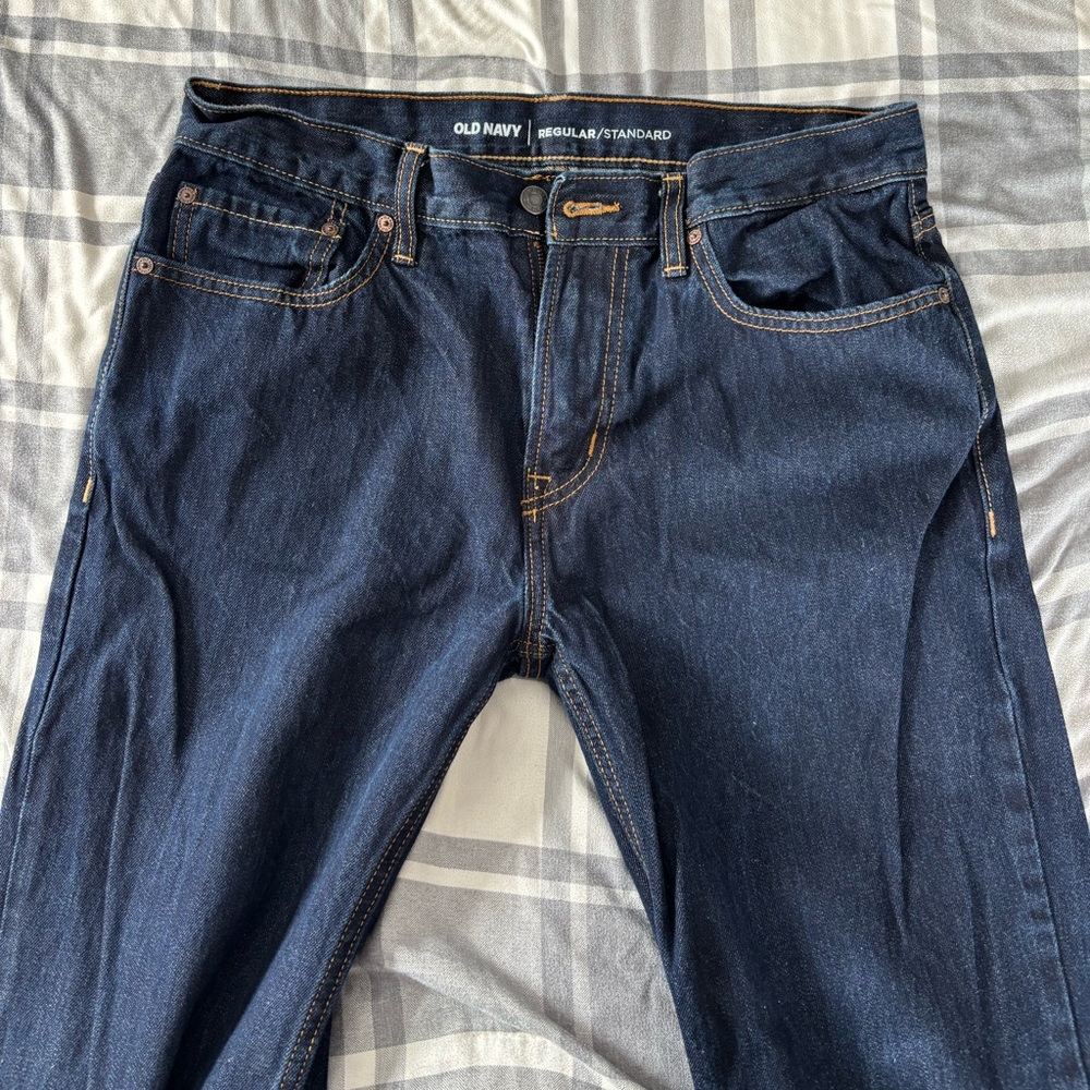 Old Navy Men's Indigo Straight Jeans